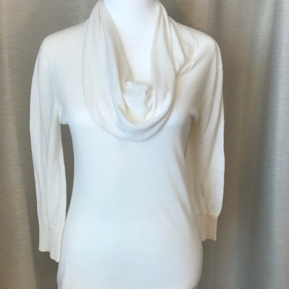 Flattering Cowl Neck Top - Great for Under Jackets, Blazers, Zip Hoodies - Picture 2 of 3